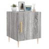 Table de chevet sonoma gris 40x40x50 cm bois d'ingénierie 