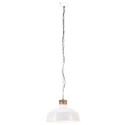 Lampe suspendue industrielle 42 cm Blanc E27 
