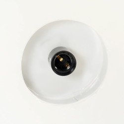 Lampe suspendue industrielle 42 cm Blanc E27 