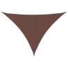 Voile de parasol tissu oxford triangulaire 5x5x6 m marron 