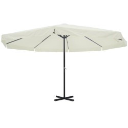 Parasol Blanc Aluminium 500 cm 