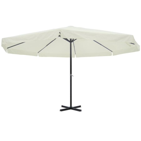 Parasol Blanc Aluminium 500 cm 