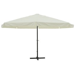Parasol Blanc Aluminium 500 cm 
