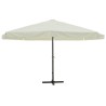 Parasol Blanc Aluminium 500 cm 
