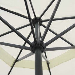 Parasol Blanc Aluminium 500 cm 