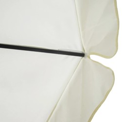 Parasol Blanc Aluminium 500 cm 