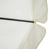 Parasol Blanc Aluminium 500 cm 