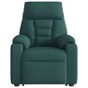 Fauteuil inclinable de massage Vert foncé Tissu 