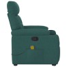 Fauteuil inclinable de massage Vert foncé Tissu 