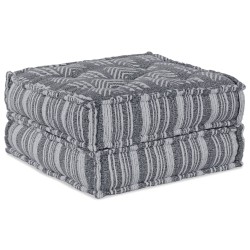 Canapé-pouf modulaire convertible 2 places en tissu gris clair vidaXL 