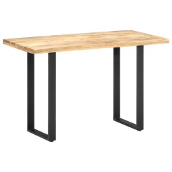 Table de salle à manger 120x60x76 cm bois de manguier solide 