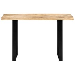 Table de salle à manger 120x60x76 cm bois de manguier solide 