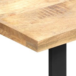 Table de salle à manger 120x60x76 cm bois de manguier solide 