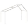 Lit superposé sans matelas blanc 90x200 cm bois de pin massif 