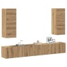 Ensemble de meuble TV mural 4 pcs chêne artisanal 