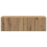 Ensemble de meuble TV mural 4 pcs chêne artisanal 