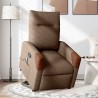 Fauteuil de massage inclinable Marron Tissu 
