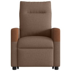 Fauteuil de massage inclinable Marron Tissu 