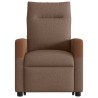 Fauteuil de massage inclinable Marron Tissu 