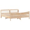 Cadre de lit avec tête de lit 200x200 cm Bois de pin massif 