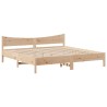 Cadre de lit avec tête de lit 200x200 cm Bois de pin massif 