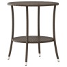 Chaises de jardin inclinables lot de 2 et table résine tressée 