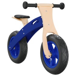 Vélo d'équilibre pour enfants avec pneus pneumatiques bleu 