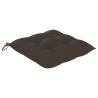 Chaises de jardin et coussins lot de 4 Gris Bois acacia massif 