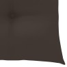 Chaises de jardin et coussins lot de 4 Gris Bois acacia massif 