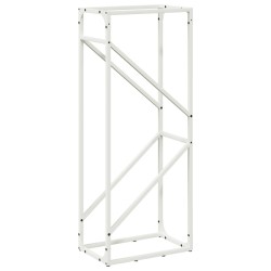 Portant de bois chauffage blanc 40x25x100 cm 