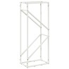 Portant de bois chauffage blanc 40x25x100 cm 