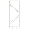 Portant de bois chauffage blanc 40x25x100 cm 