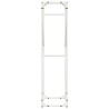 Portant de bois chauffage blanc 40x25x100 cm 