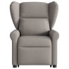 Fauteuil inclinable taupe tissu 