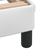 Lit avec matelas blanc 80x200 cm similicuir 