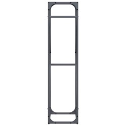 Portant de bois chauffage anthracite 40x25x100 cm 