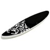 Ensemble de planche SUP gonflable 366x76x15 cm Noir 