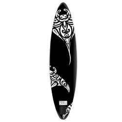Ensemble de planche SUP gonflable 366x76x15 cm Noir 
