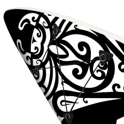 Ensemble de planche SUP gonflable 366x76x15 cm Noir 