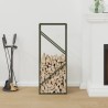 Portant de bois chauffage vert olive 40x25x100 cm 