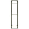 Portant de bois chauffage vert olive 40x25x100 cm 