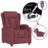 Fauteuil inclinable électrique Rouge bordeaux Tissu 