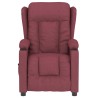 Fauteuil inclinable électrique Rouge bordeaux Tissu 