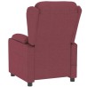Fauteuil inclinable électrique Rouge bordeaux Tissu 