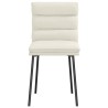 Chaises à manger lot de 6 crème velours 