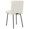 Chaises à manger lot de 6 crème velours 