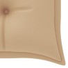 Banc de jardin empilable et coussin 159 cm Bois de teck massif 