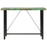 Table de bar 150x70x107 cm bois massif de récupération et fer 
