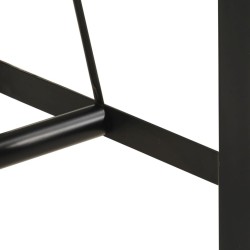 Table de bar 150x70x107 cm bois massif de récupération et fer 