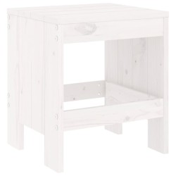 Ensemble à manger de jardin 5pcs blanc bois massif de pin 